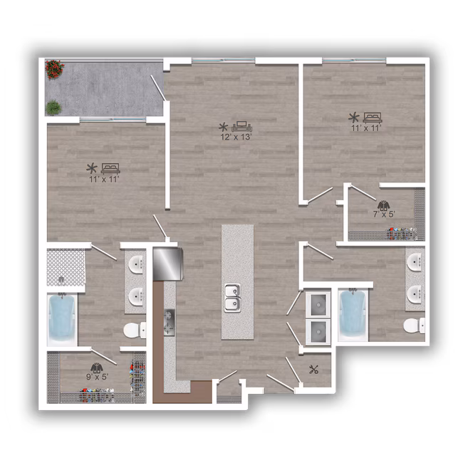 Unit 3109 3109 floor plan